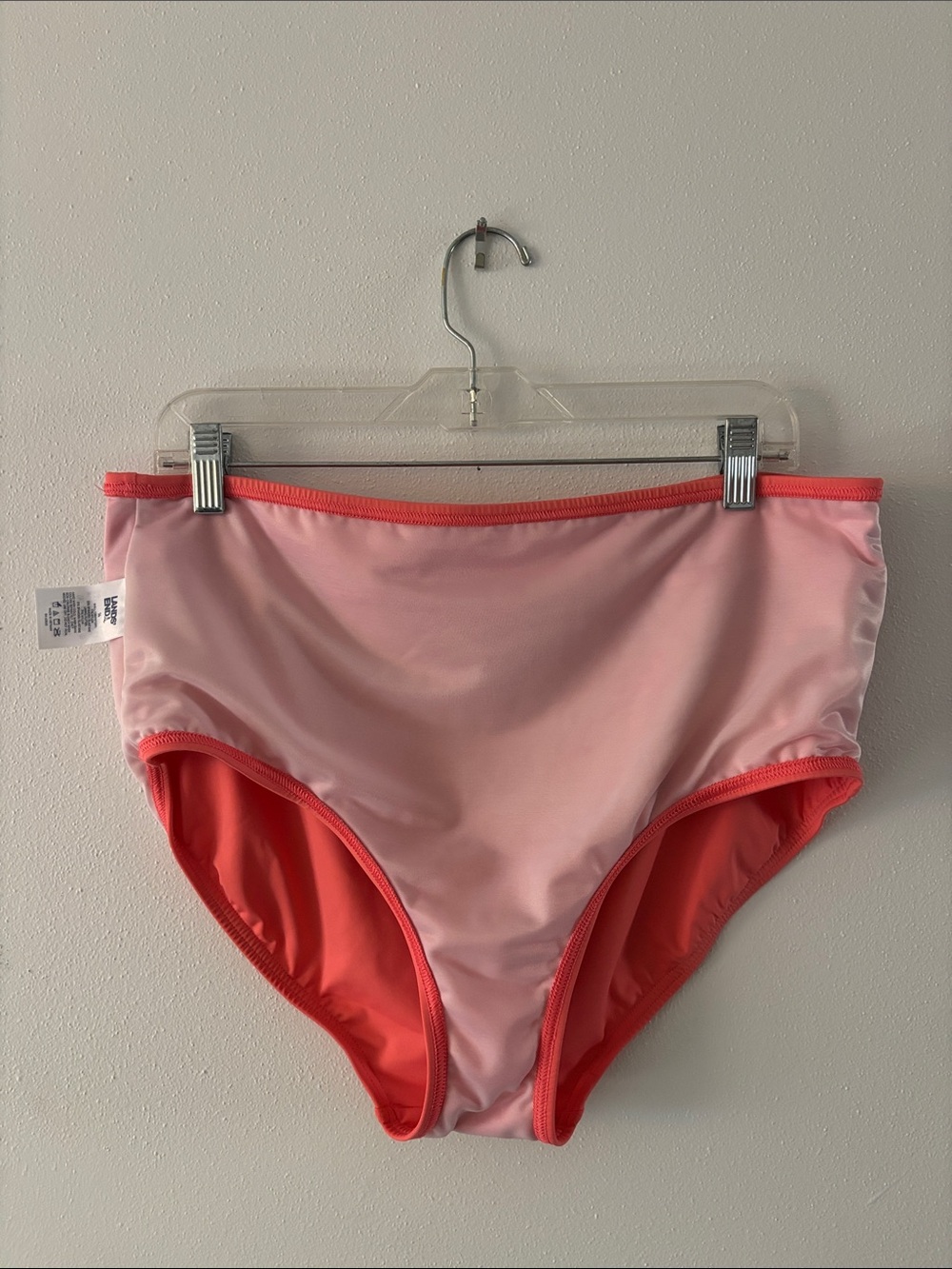 High-Rise Bikini Bottoms in Coral - Picture 3 of 5